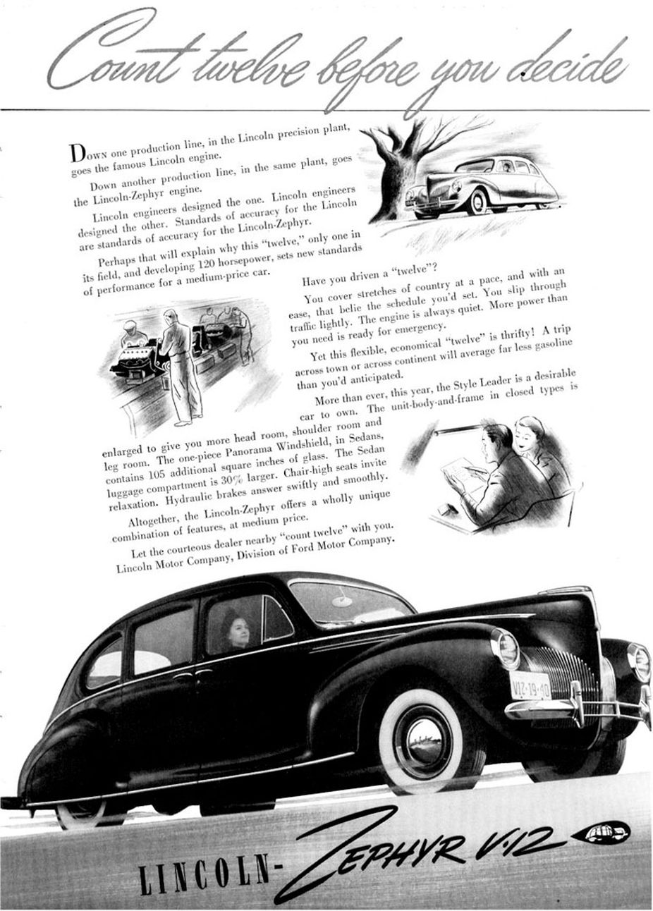 1940 Lincoln Zephyr 16